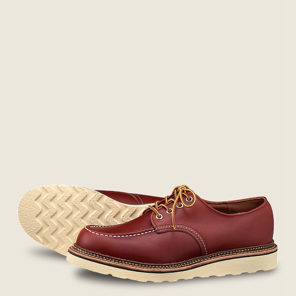 Mens Red Wing Classic - Russet Portage Leather - Oxford Burgundy - JLW931468